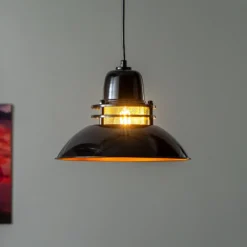 Hängeleuchte Berceste 226-S Ø34cm schwarz/gold