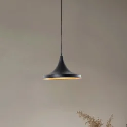 Hängeleuchte Berceste 193-S Ø30cm schwarz/gold