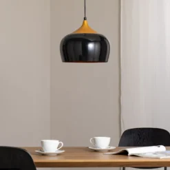 Hängeleuchte Berceste 212-S Ø30cm schwarz/gold
