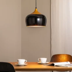 Hängeleuchte Berceste 212-S Ø30cm schwarz/gold