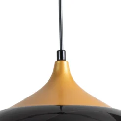 Hängeleuchte Berceste 212-S Ø30cm schwarz/gold