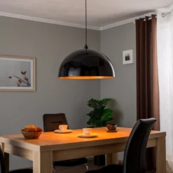 Hängeleuchte Berceste 237-S Ø60cm schwarz/gold