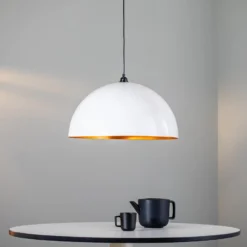 Hängeleuchte Berceste 236-S Ø60cm weiß/gold