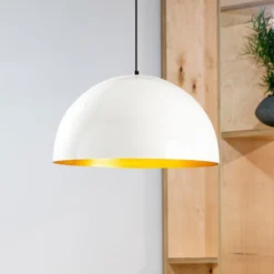 Hängeleuchte Berceste 234-S Ø50cm weiß/gold