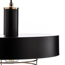 Hängeleuchte Beryt Pro aus Metall schwarz/gold