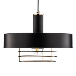 Hängeleuchte Beryt Pro aus Metall schwarz/gold