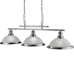 Hängeleuchte Bistro, 3-flammig, silber