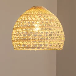 Hängeleuchte BOHO, Ø 43 cm, naturbraun, Rattan, E27