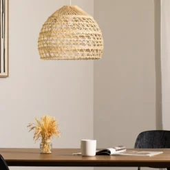 Hängeleuchte BOHO, Ø 43 cm, naturbraun, Rattan, E27