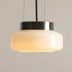 Hängeleuchte BonBon, creme, Ø 16 cm, Glas