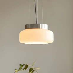 Hängeleuchte BonBon, creme, Ø 25 cm, Glas