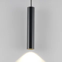 Hängeleuchte CAN, schwarz, Höhe 35 cm, Ø 6 cm, Metall, GU10