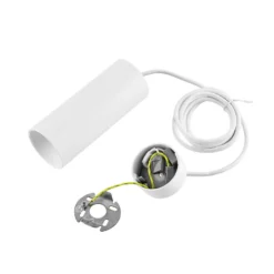 Hängeleuchte CAN, weiß, Höhe 15 cm, Ø 6 cm, Metall, GU10