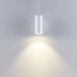 Hängeleuchte CAN, weiß, Höhe 15 cm, Ø 6 cm, Metall, GU10