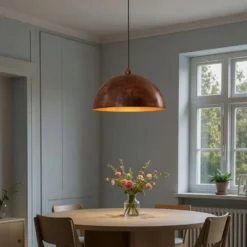 Hängeleuchte Casimir, kupfer brüniert, Ø 50 cm, Metall, E27