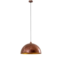 Hängeleuchte Casimir, kupfer brüniert, Ø 50 cm, Metall, E27
