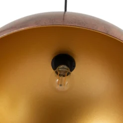 Hängeleuchte Casimir, kupfer brüniert, Ø 50 cm, Metall, E27