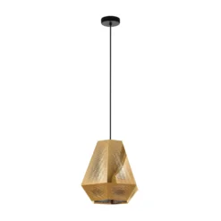 Hängeleuchte Chiavica, messing, 1-flammig, Ø36cm