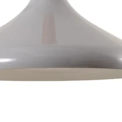 Hängeleuchte Chris, grau/weiß, Ø 35 cm, Metall