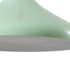 Hängeleuchte Chris, mintgrün/weiß, Ø 35 cm, Metall