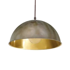 Hängeleuchte Circle gold / messing antik, Ø25cm