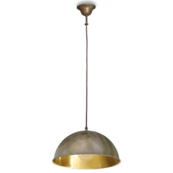 Hängeleuchte Circle gold / messing antik, Ø25cm