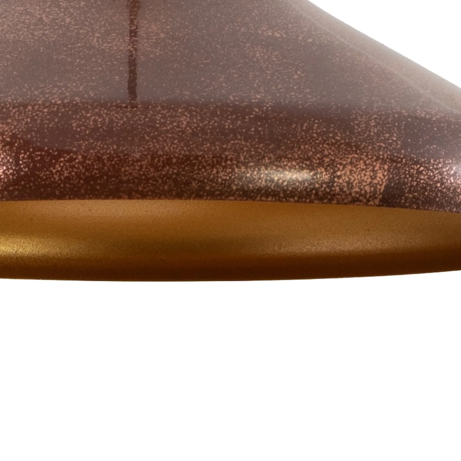 Hängeleuchte Claus, kupfer/gold, Ø 35 cm, Metall