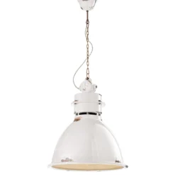 Hängeleuchte C1750 mit Keramikschirm, weiß