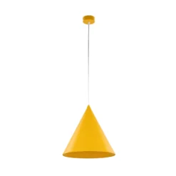 Hängeleuchte Cono, einflammig, Ø 32 cm, gelb