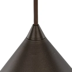 Hängeleuchte Cono, 1-flammig, Ø 50 cm, braun, E27