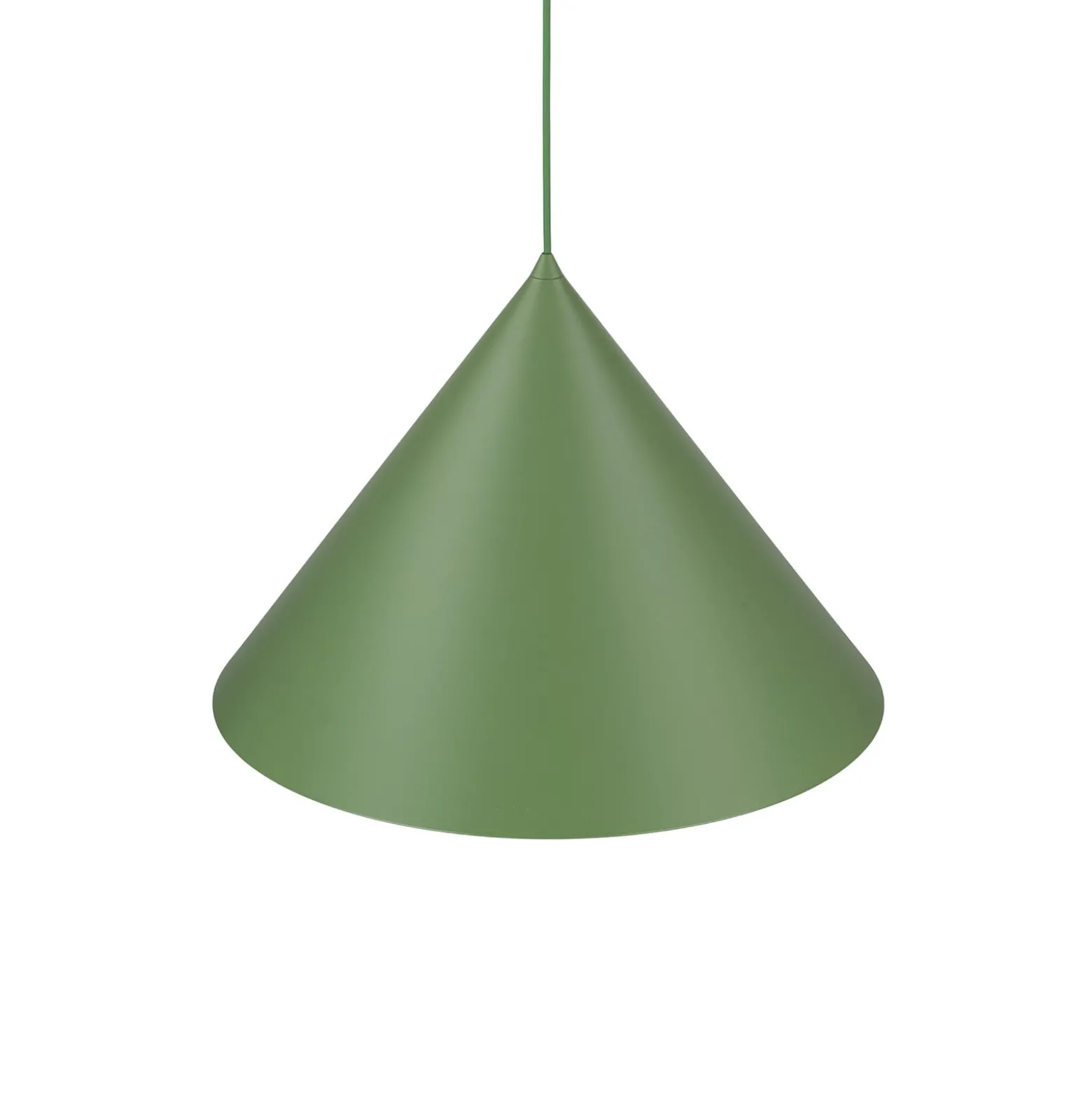 Hängeleuchte Cono, 1-flammig, Ø 50 cm, grün, E27