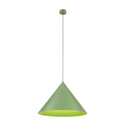 Hängeleuchte Cono, 1-flammig, Ø 50 cm, grün, E27