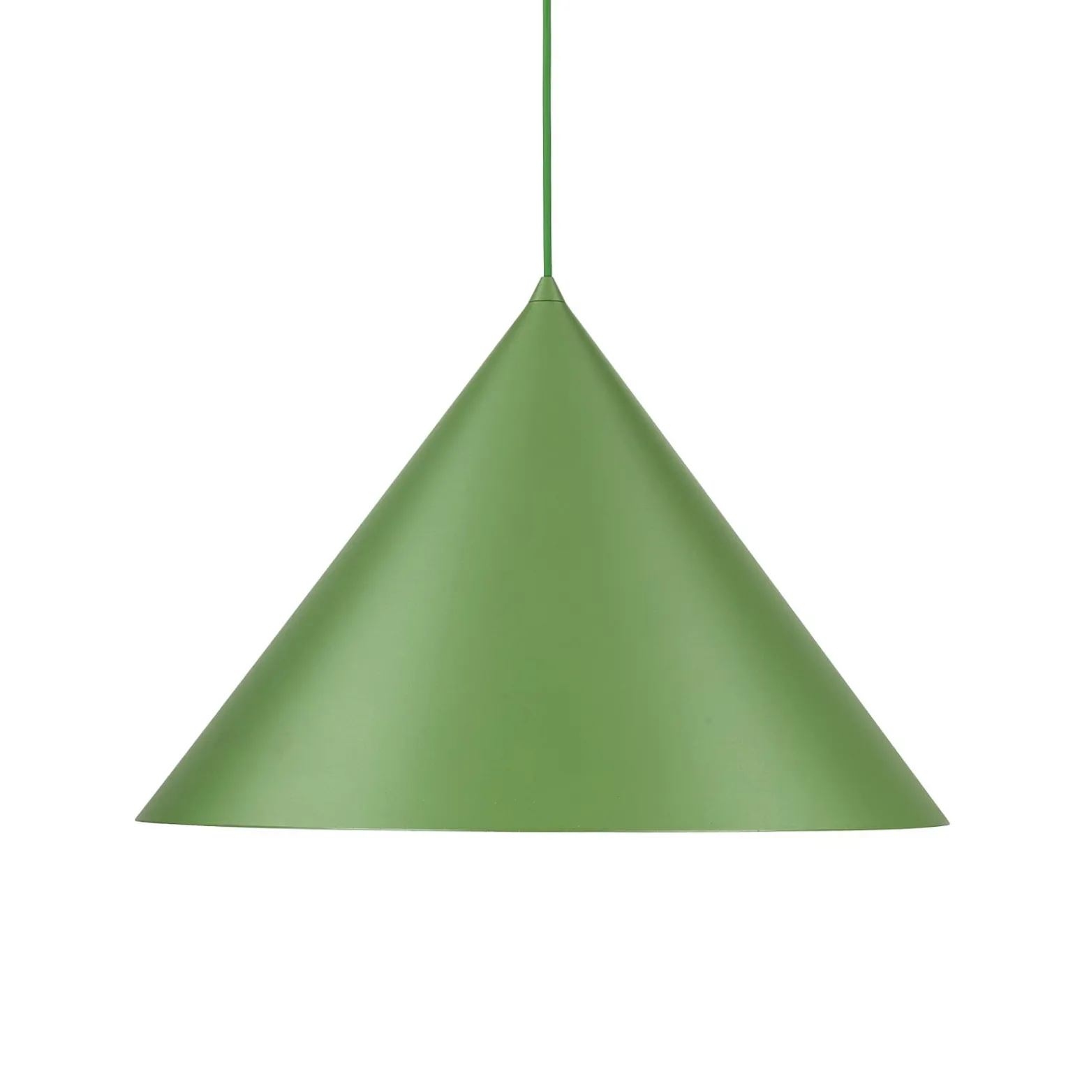 Hängeleuchte Cono, 1-flammig, Ø 50 cm, grün, E27