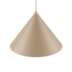 Hängeleuchte Cono, 1-flammig, Ø 50 cm, sand, E27
