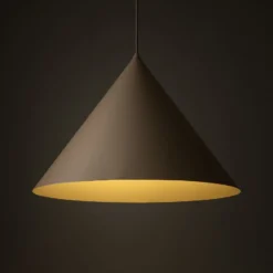 Hängeleuchte Cono, 1-flammig, Ø 50 cm, sand, E27