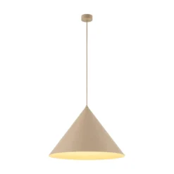 Hängeleuchte Cono, 1-flammig, Ø 50 cm, sand, E27