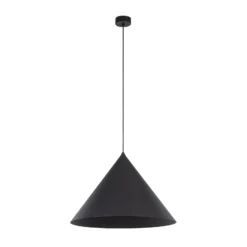 Hängeleuchte Cono, 1-flammig, Ø 50 cm, schwarz, E27