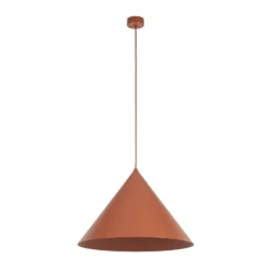 Hängeleuchte Cono, 1-flammig, Ø 50 cm, terracotta, E27