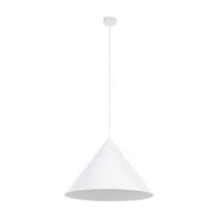 Hängeleuchte Cono, 1-flammig, Ø 50 cm, weiß, E27