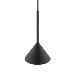 Hängeleuchte Cono Mini, 1-flammig, Ø 12 cm, schwarz GU10