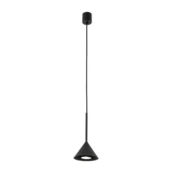 Hängeleuchte Cono Mini, 1-flammig, Ø 12 cm, schwarz GU10