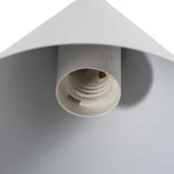 Hängeleuchte Cono, weiß, Ø 19 cm, Stahl, einflammig