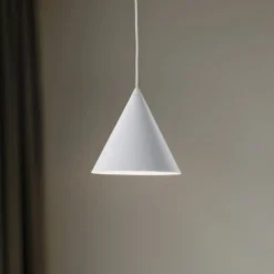 Hängeleuchte Cono, weiß, Ø 19 cm, Stahl, einflammig