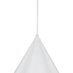 Hängeleuchte Cono, weiß, Ø 27 cm, Stahl, einflammig
