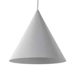 Hängeleuchte Cono, weiß, Ø 27 cm, Stahl, einflammig