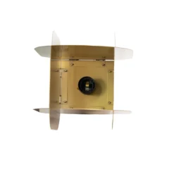 Hängeleuchte Corner, goldfarben, Höhe 35 cm, Metall, E27