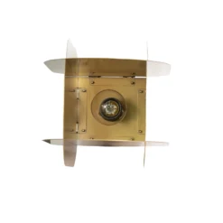 Hängeleuchte Corner, goldfarben, Höhe 35 cm, Metall, E27
