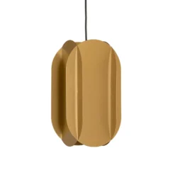 Hängeleuchte Corner, goldfarben, Höhe 35 cm, Metall, E27