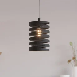 Hängeleuchte Cremella, Ø 18 cm, schwarz, Stahl