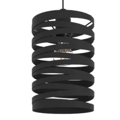 Hängeleuchte Cremella, Ø 18 cm, schwarz, Stahl